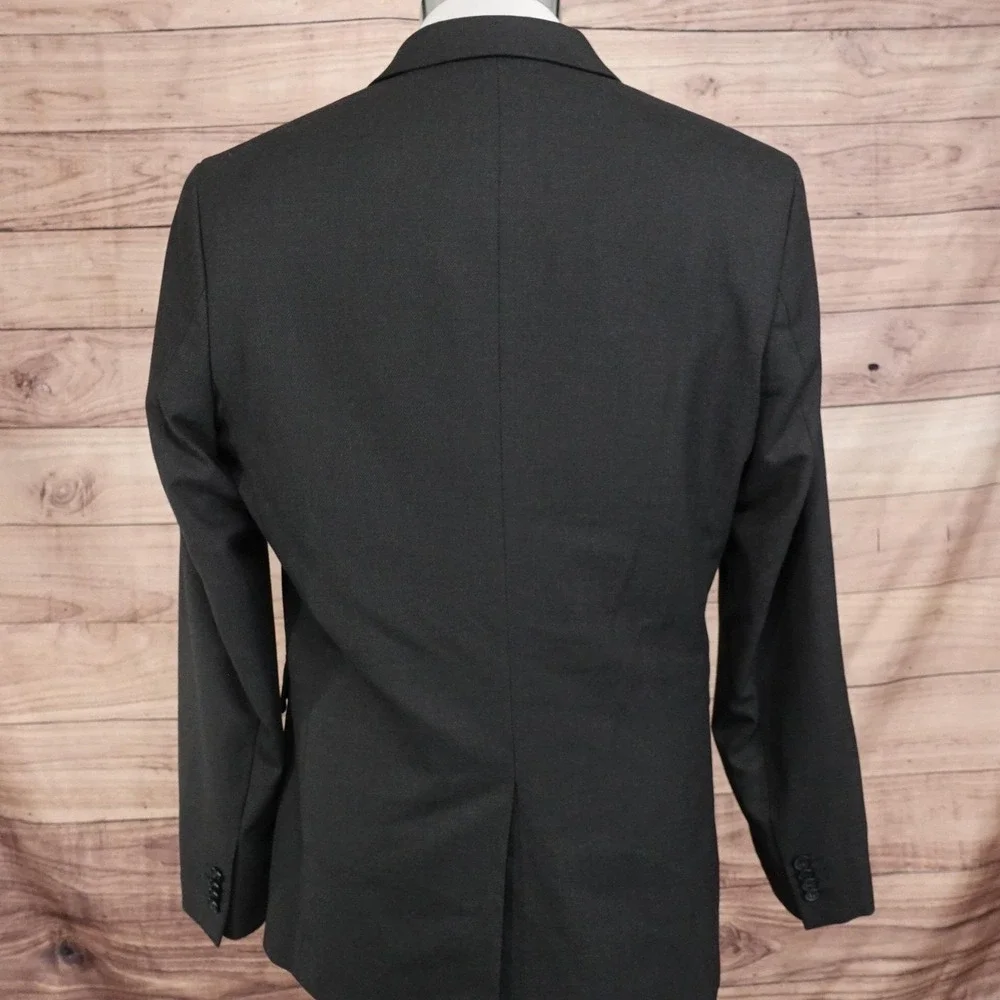 Banana Republic Suit Jacket Mens 40R Gray Slim Fit Stretch 2 Button Notch Lapel